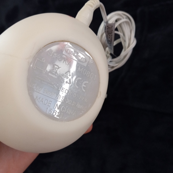 EUC Vtg IKEA Spoka Cat Color Changing Kids Night Light Up Ghost With Charger - Picture 5 of 7